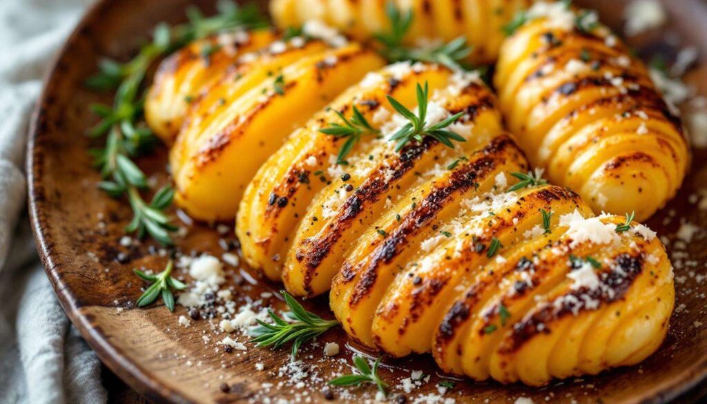 Goldbraun und unwiderstehlich knusprig – so gelingen perfekte Hasselback-Kartoffeln