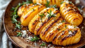 Goldbraun und unwiderstehlich knusprig – so gelingen perfekte Hasselback-Kartoffeln