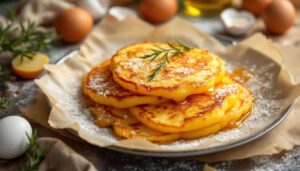 Ich bereite sie in 10 Minuten für die ganze Familie zu": Meine knusprig-goldenen und schmelzenden Kartoffelpuffer im Ofen, viel leichter als Pommes.