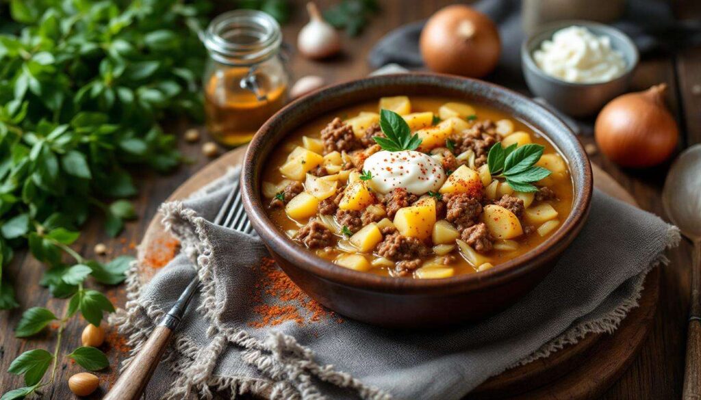 Omas Sauerkrautsuppe mit Hackfleisch: der rustikale Klassiker aus ihrem Kochbuch